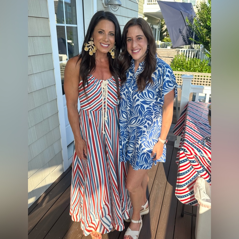 Tuckernuck Americana Stripe Sierra Dress red white blue nautical - Picture 7 of 8